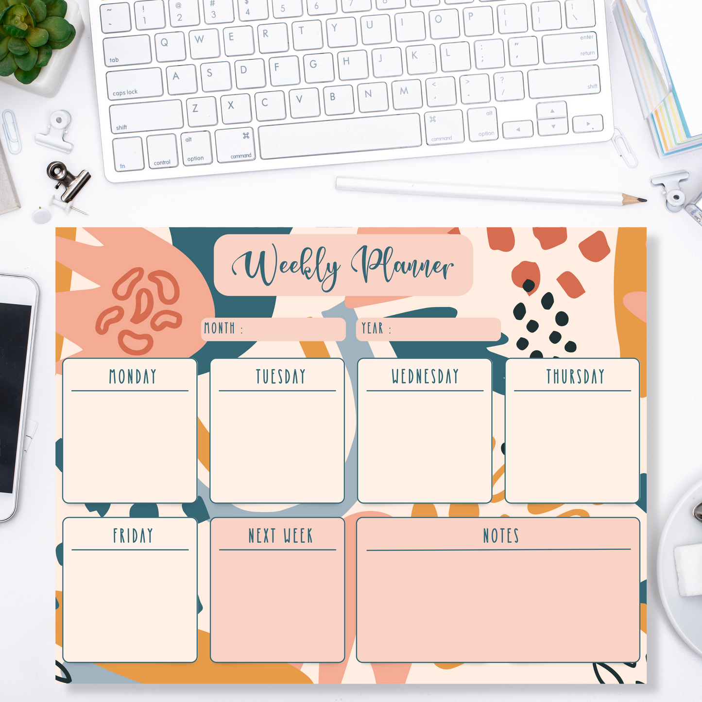 Weekly Planner Notepads (8.5 x 11)