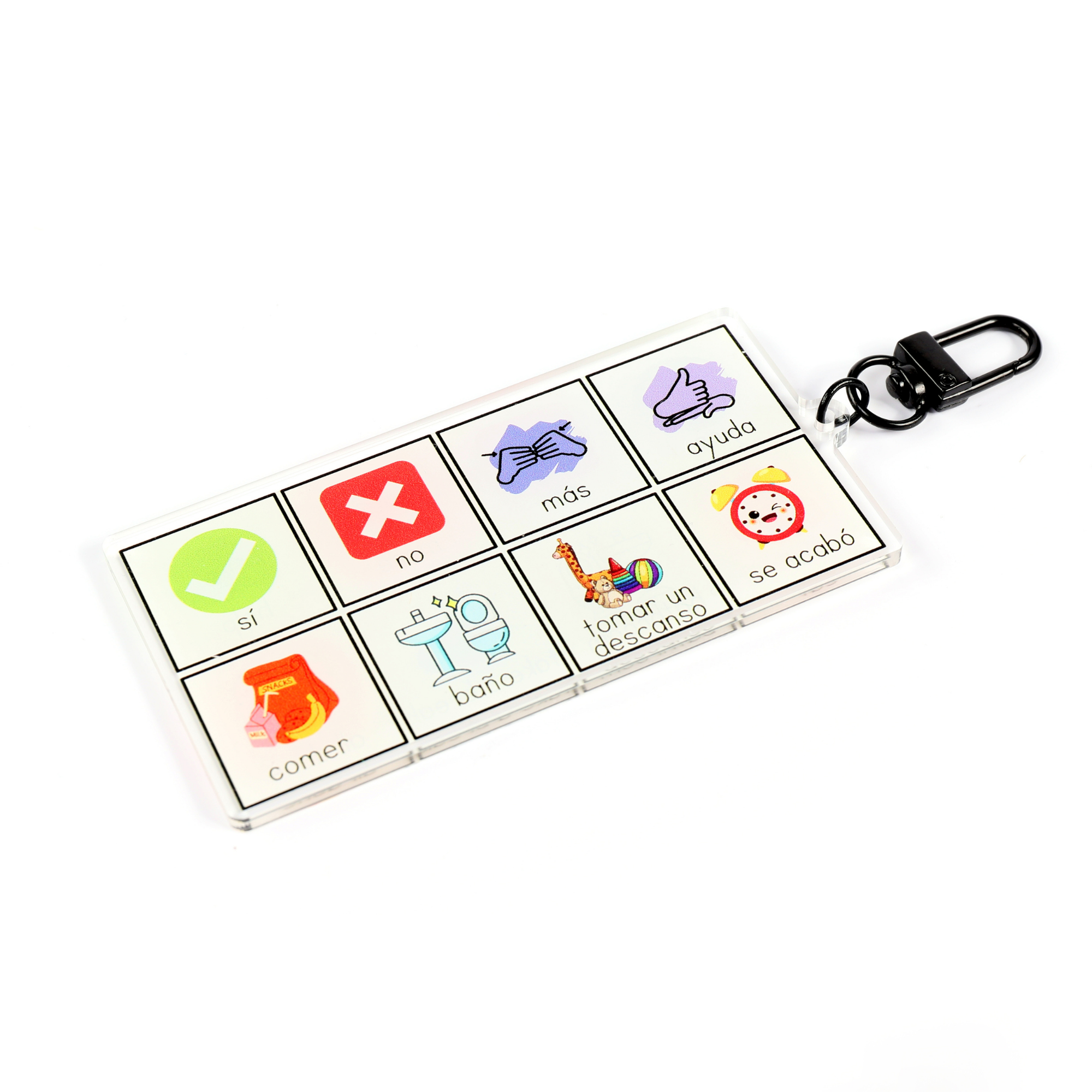 Keychain Aac Mini AAC Board Keychain – Play Therapy Creative