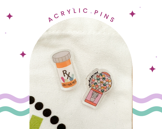 Acrylic Pins | Mental Health