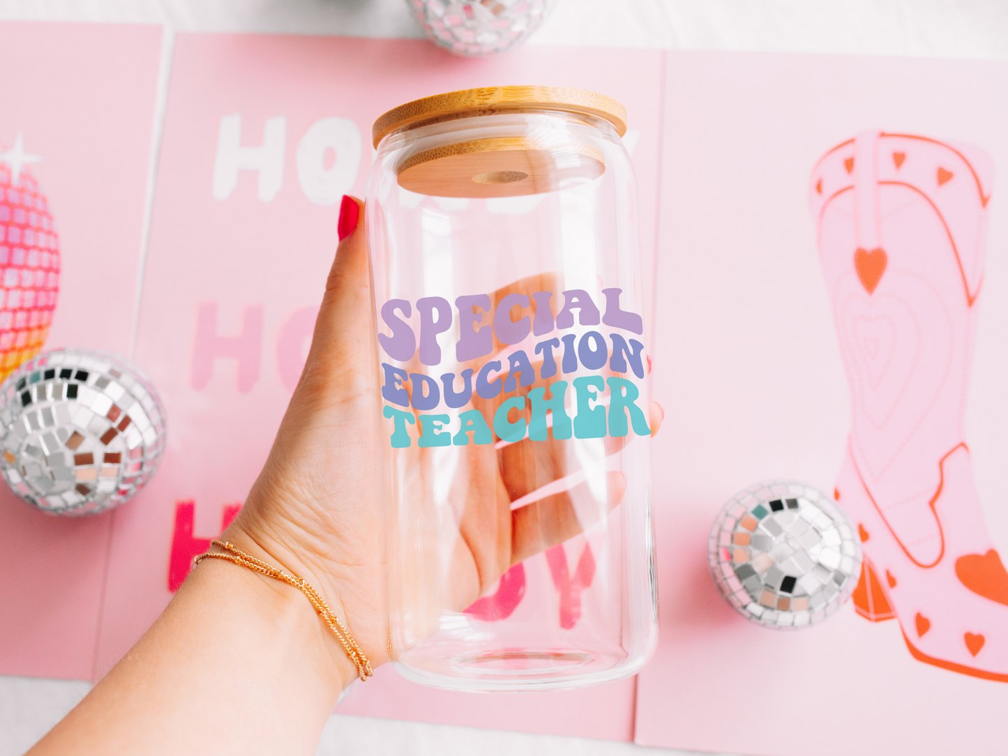 SpEd Teacher Glass Can Cup | 16oz