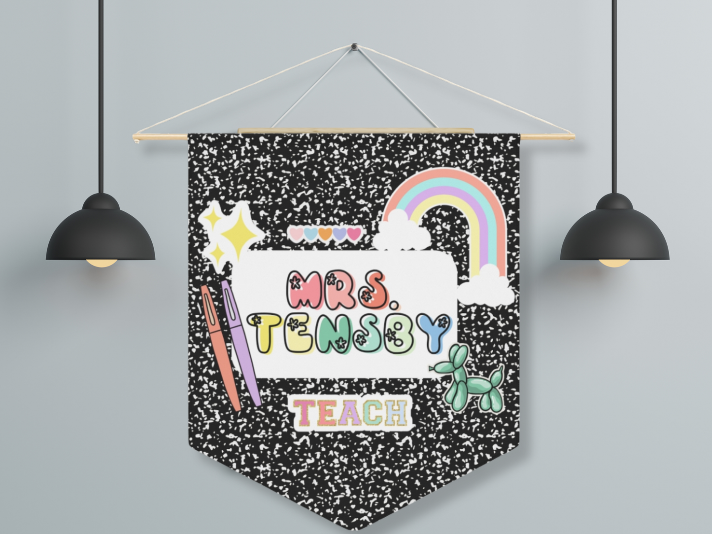 Custom Comp Book Pennant | Teach