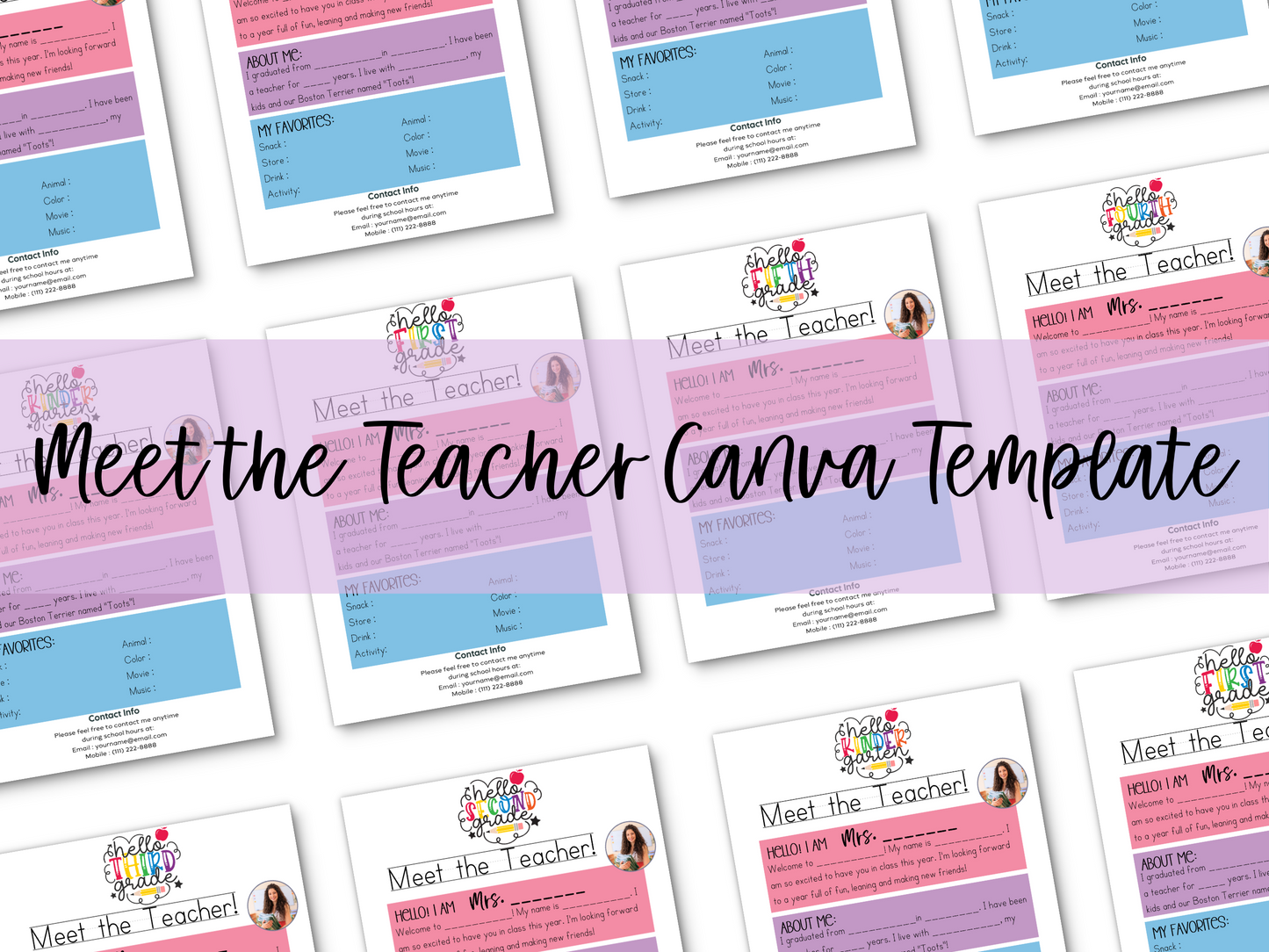 Meet the Teacher Letter Template - Grades