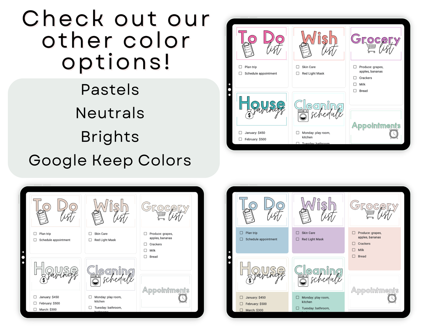 350+ Google Keep Headers for Parents | Ombre Neutral Colors