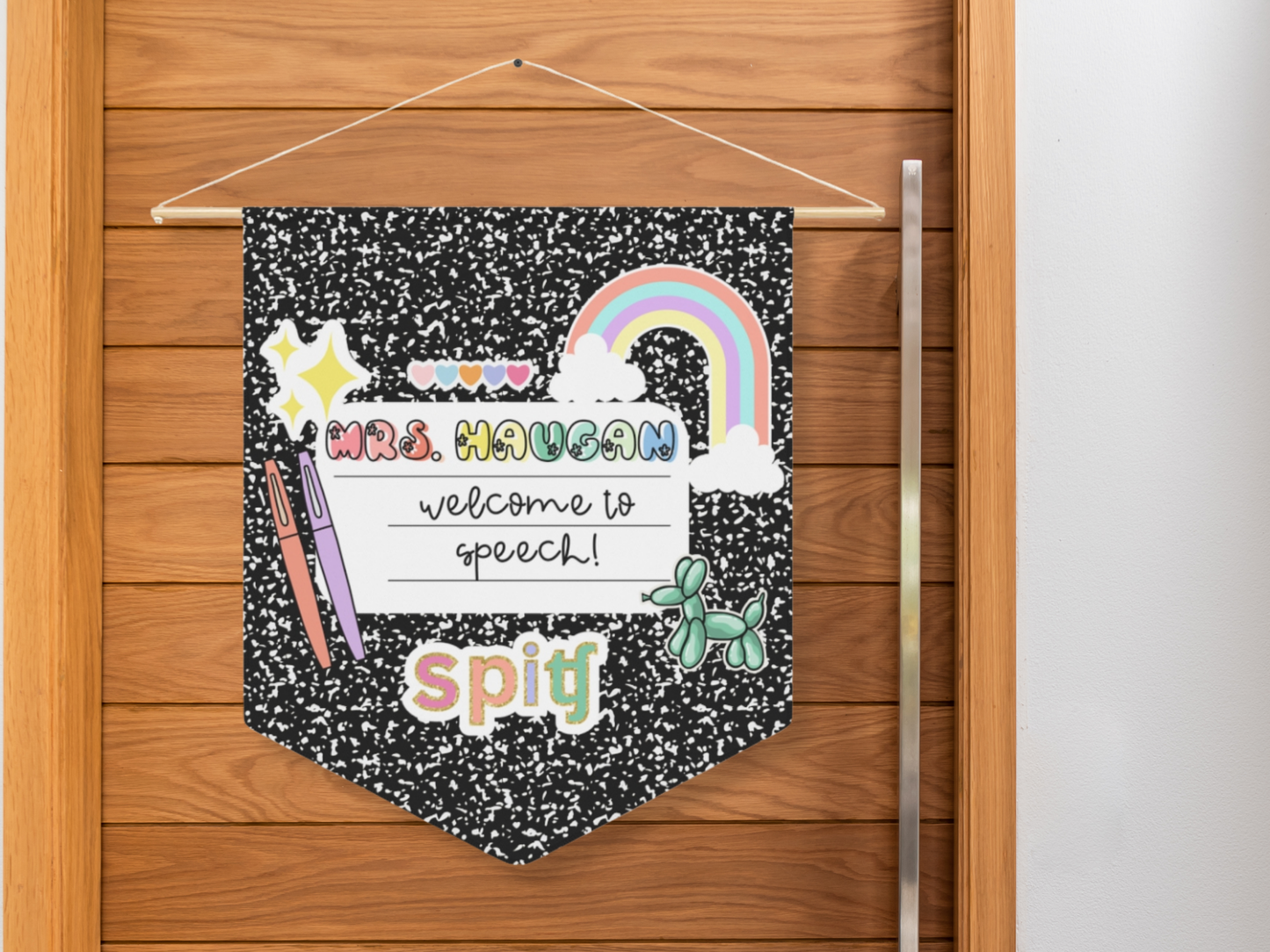 Custom Comp Book Pennant | Speech