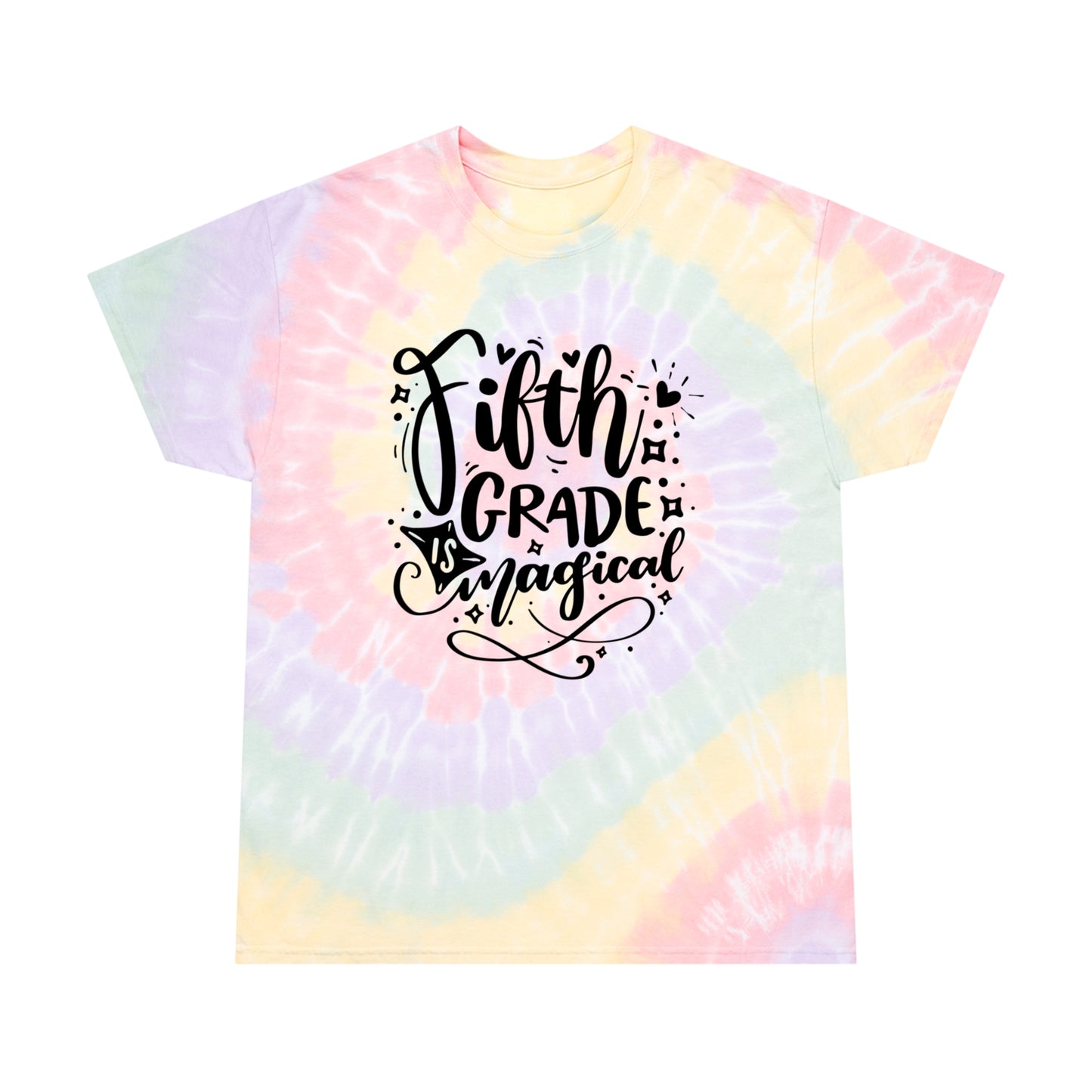 Tie Dye Fifth Grade is Magical Tee