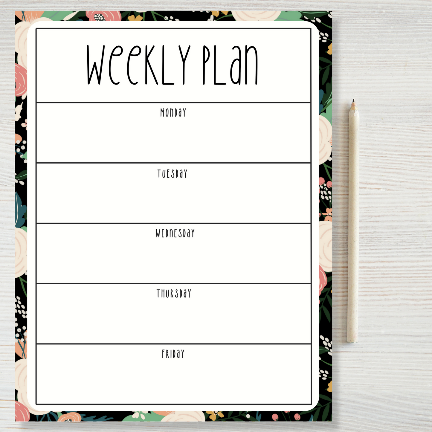 Weekly Plan Notepads (8.5 x 11)