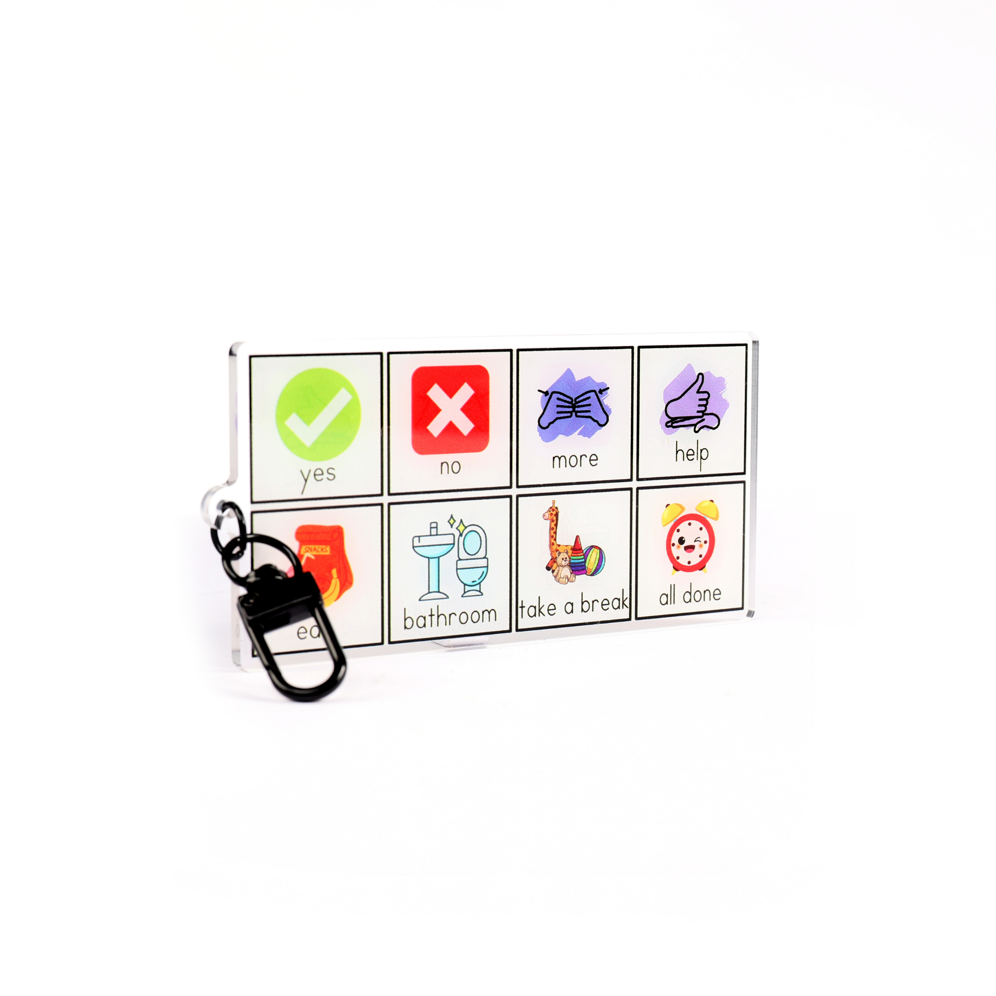 Keychain Aac Mini AAC Board Keychain – Play Therapy Creative