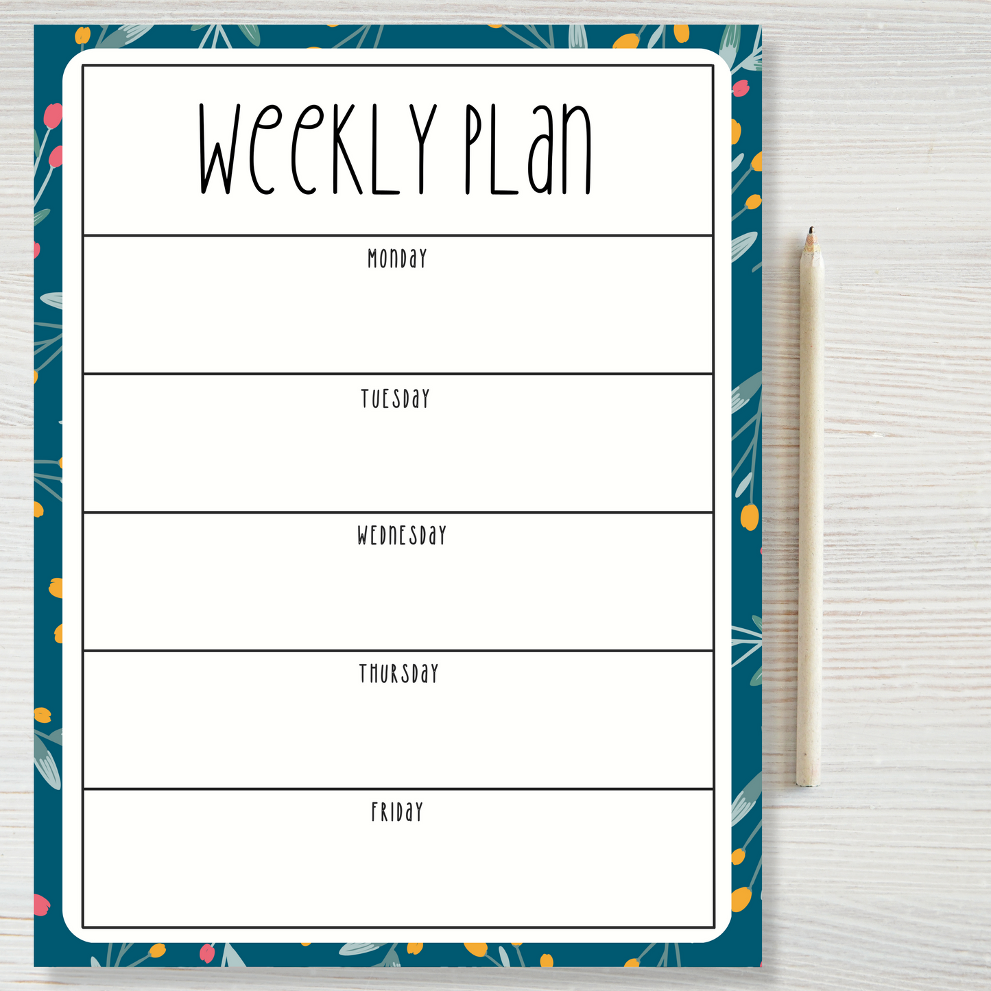 Weekly Plan Notepads (8.5 x 11)