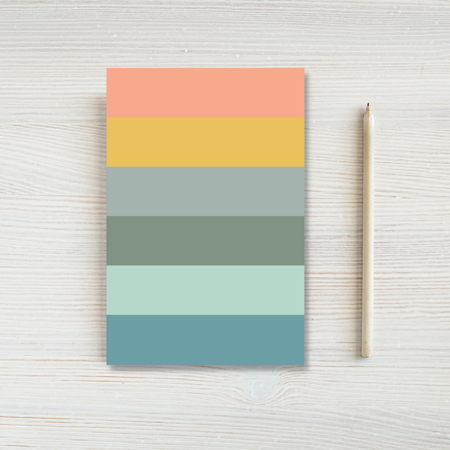 Muted Stripe Sticky Notes (4 x 6 in)