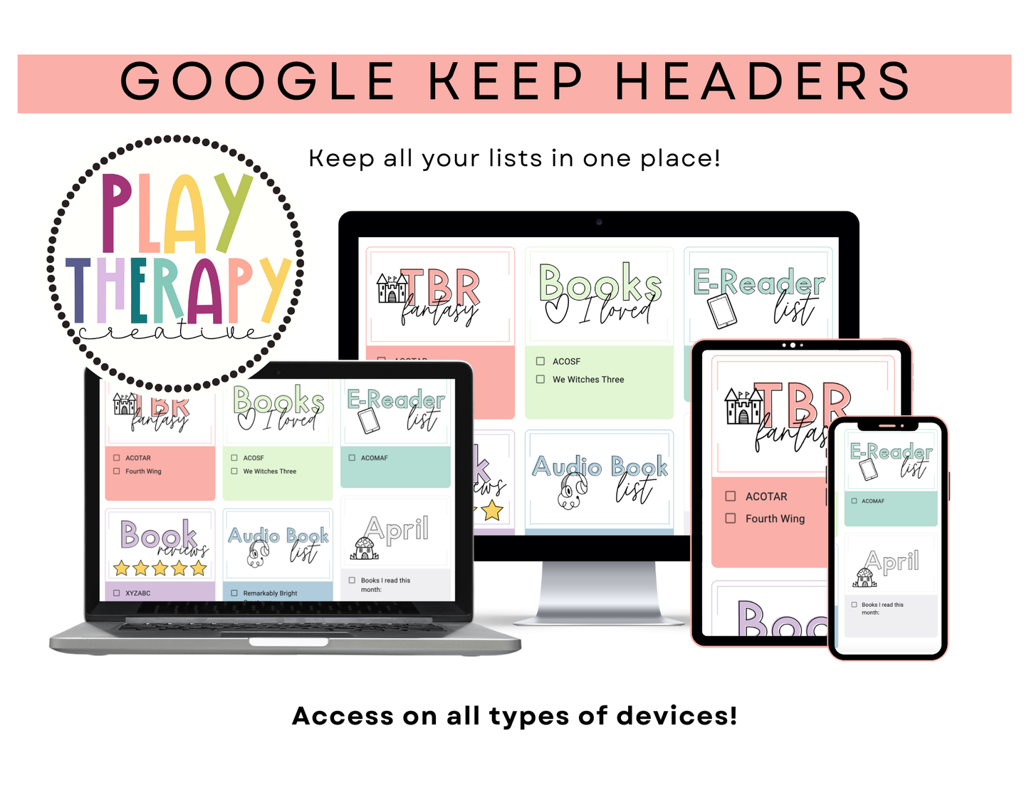 650+ Google Keep Headers for Readers | Google Keep Colors