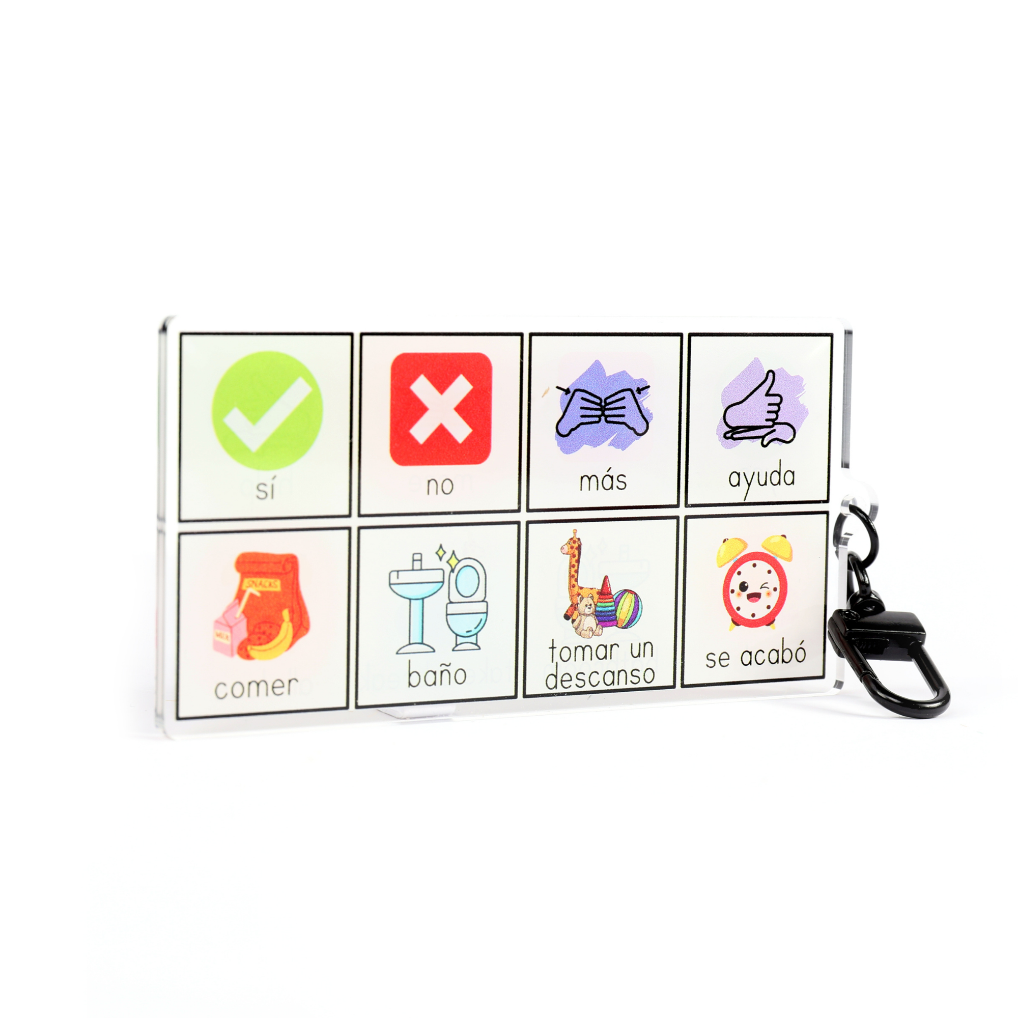 Keychain Aac Mini AAC Board Keychain – Play Therapy Creative