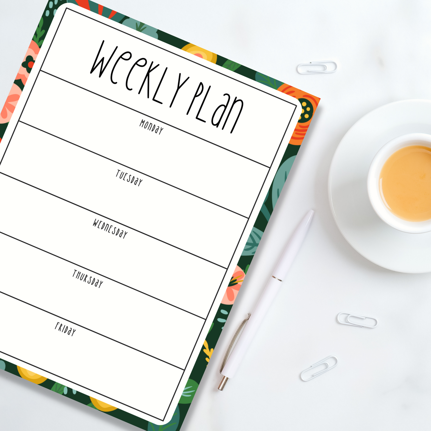 Weekly Plan Notepads (8.5 x 11)