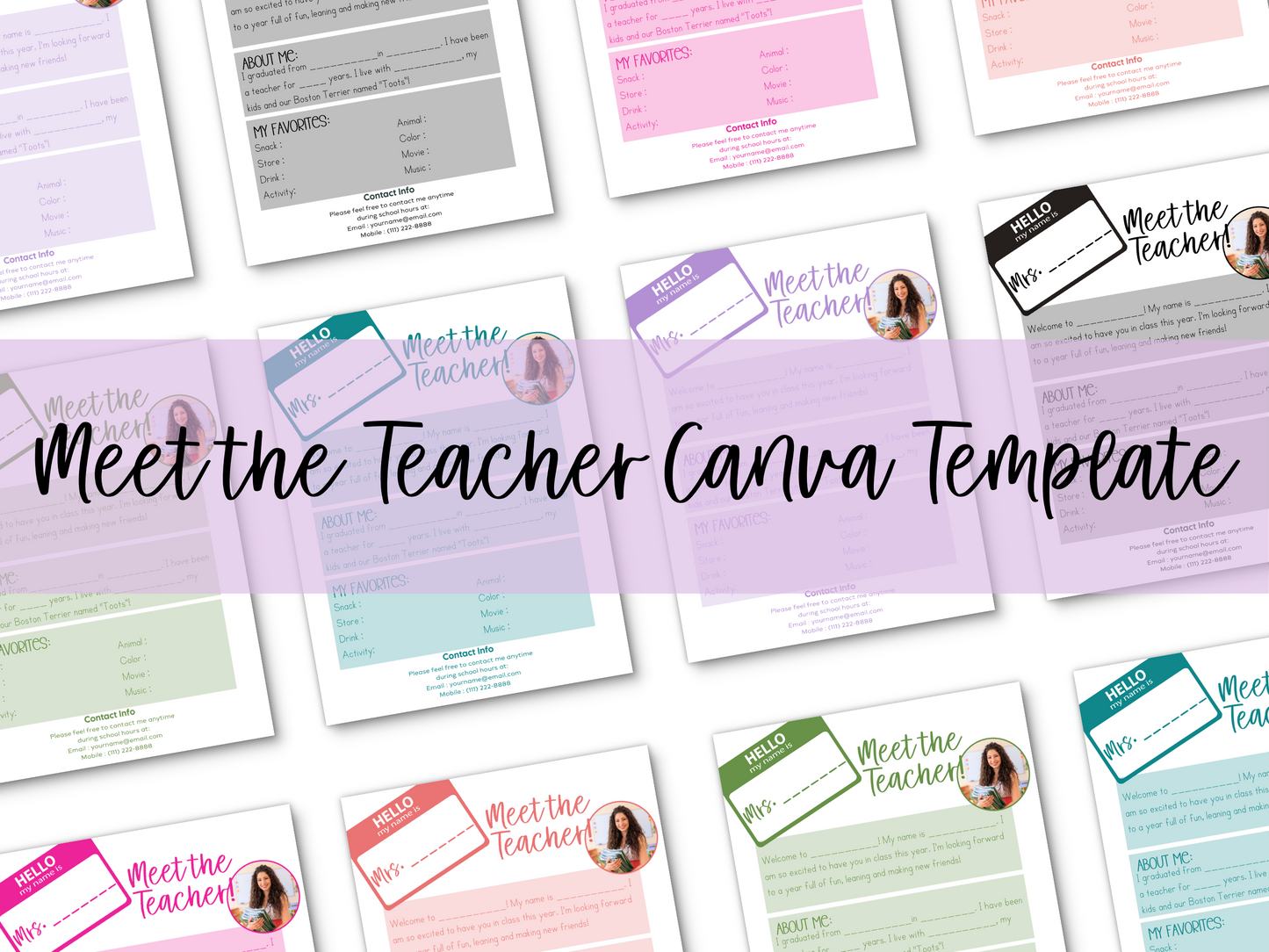 Meet the Teacher Letter Template - Hello