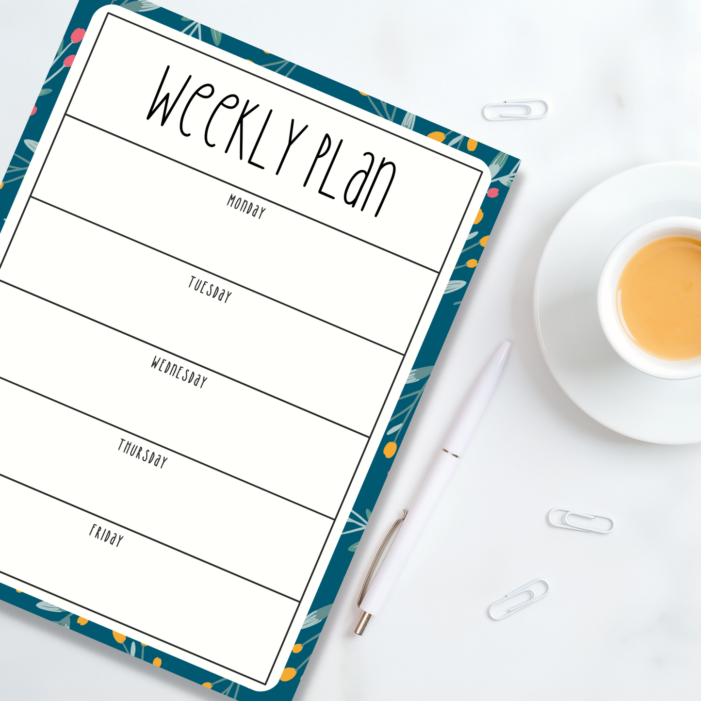 Weekly Plan Notepads (8.5 x 11)