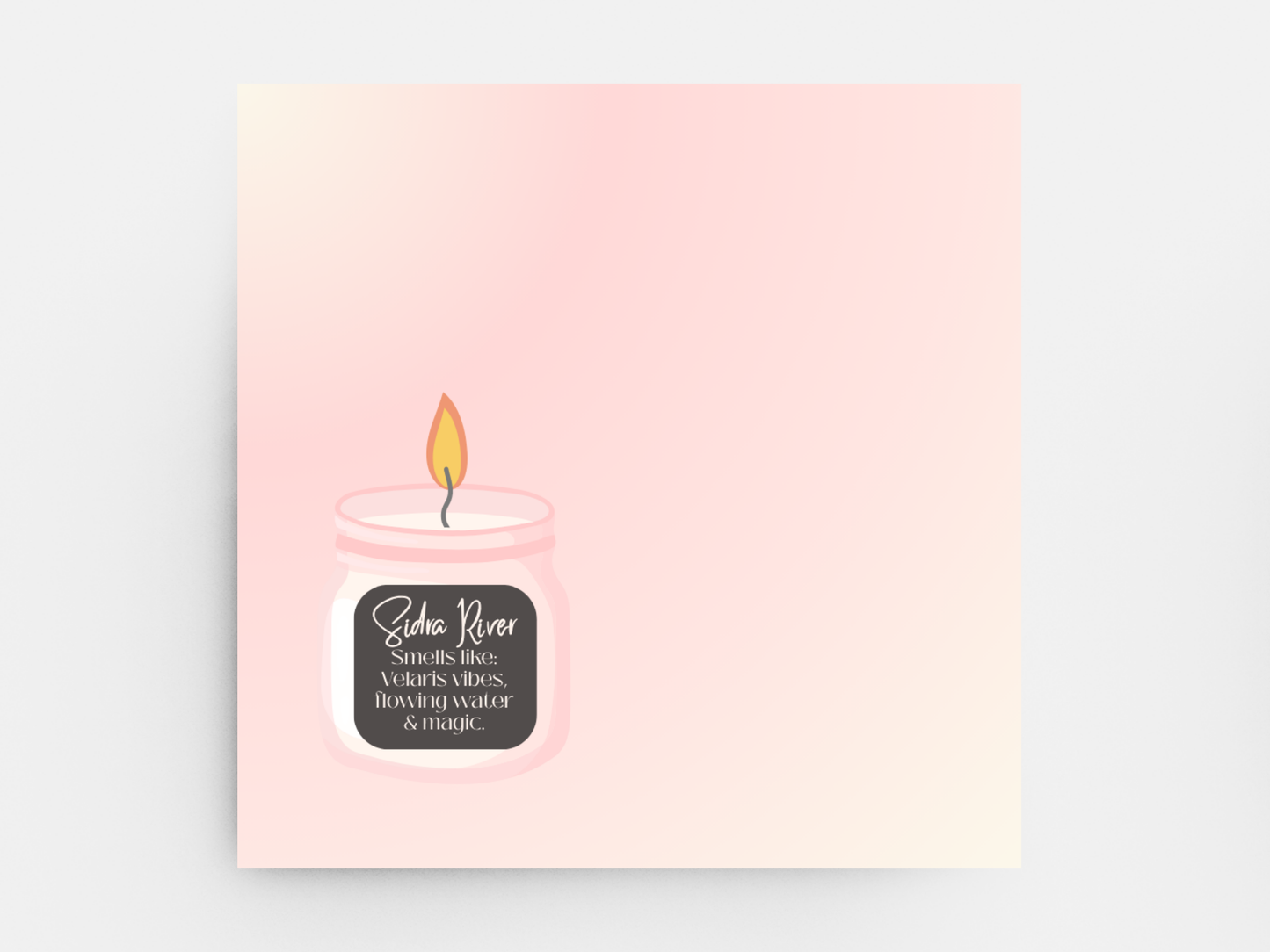 Book Themed Candle Sticky Notes