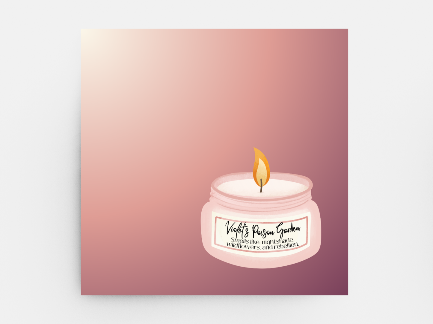 Book Themed Candle Sticky Notes