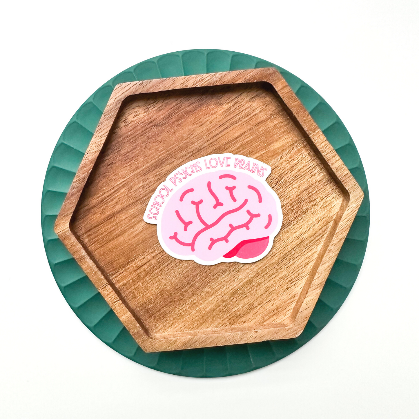 School Psychs Love Brains Sticker