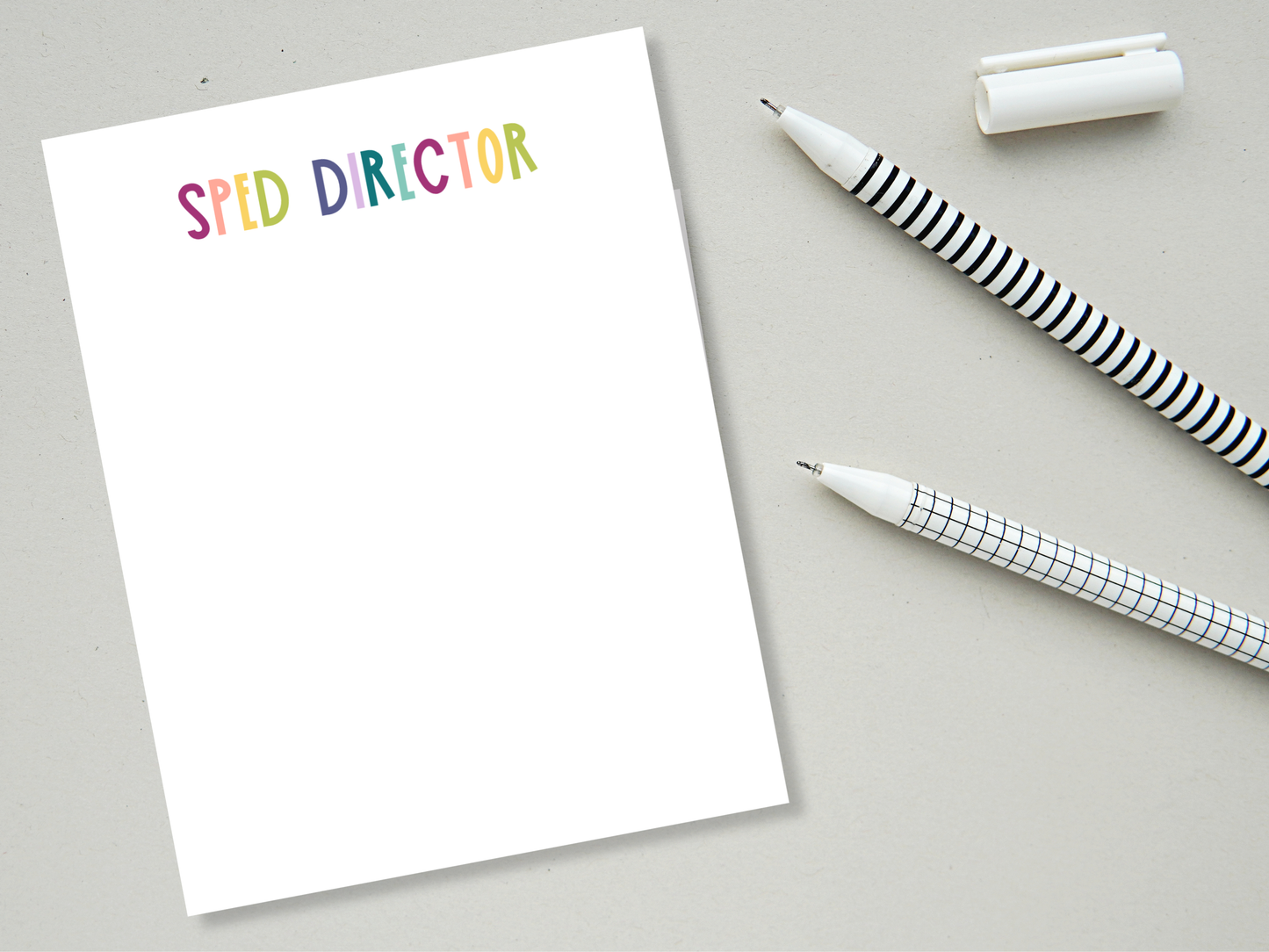 Muted Rainbow Professional Title Notepads