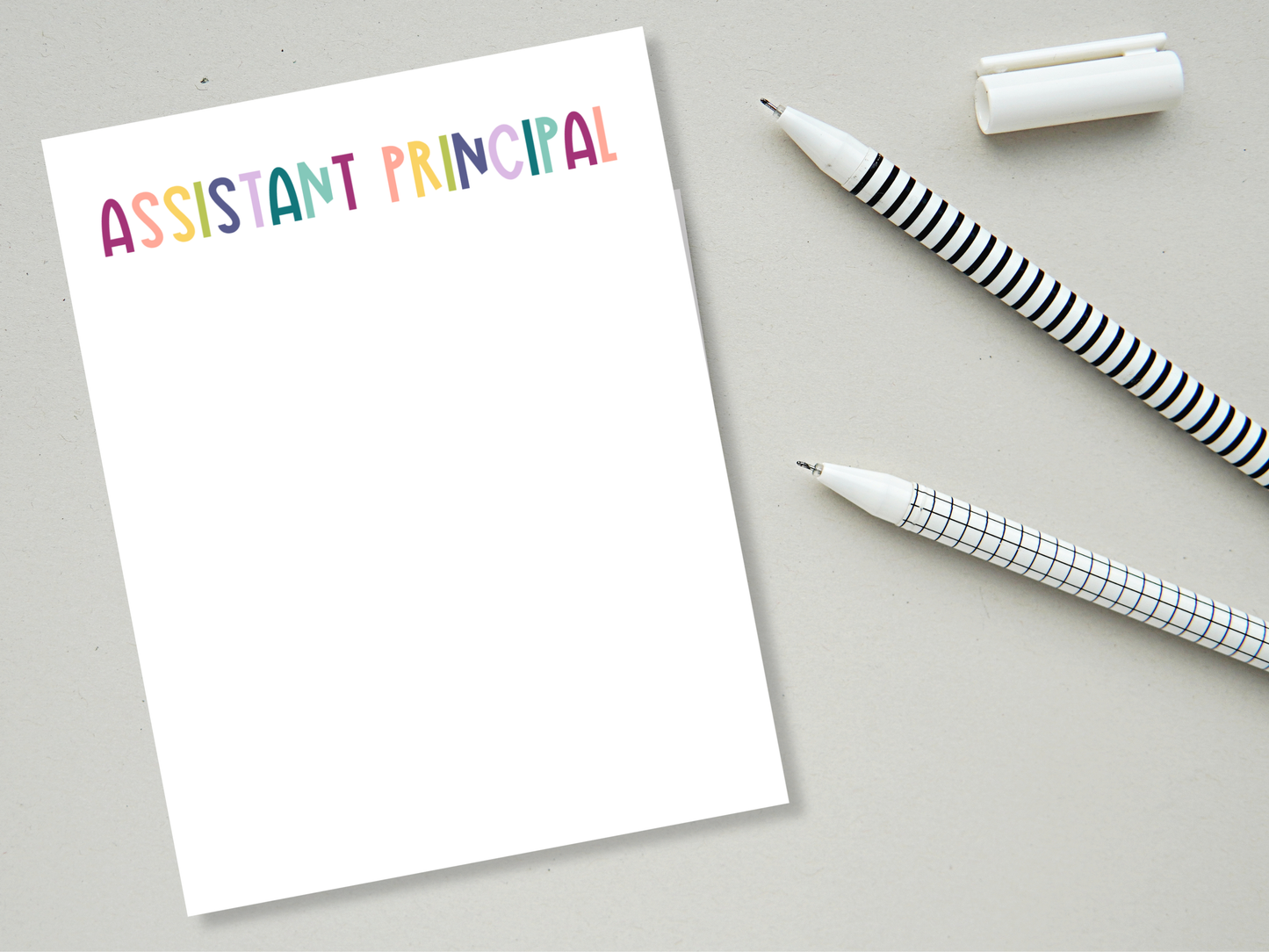Muted Rainbow Professional Title Notepads