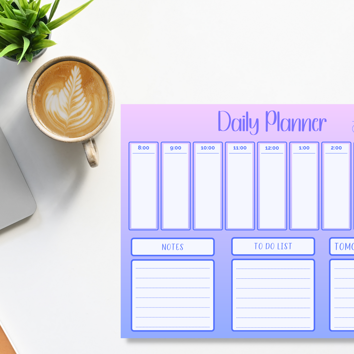 Daily Planner Notepads (8.5 x 11)