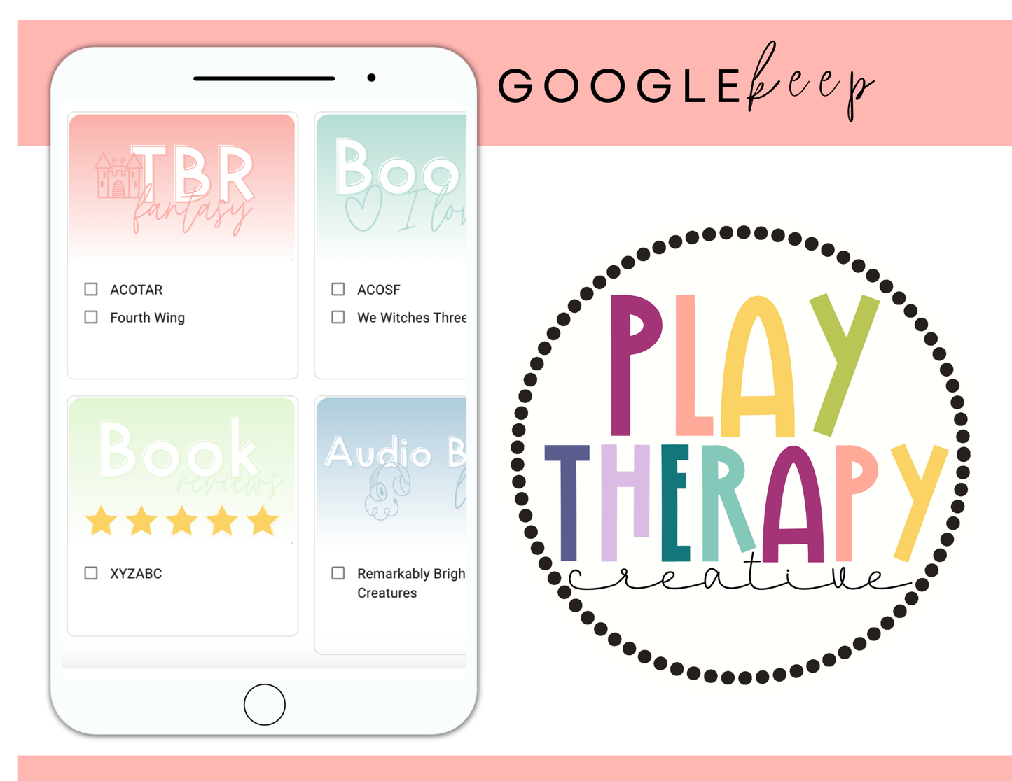 350+ Google Keep Headers for Readers | Ombre Pastel Colors