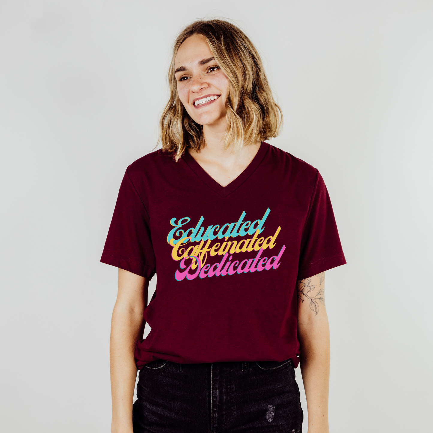 Educated, Caffeinated, Dedicated Tee