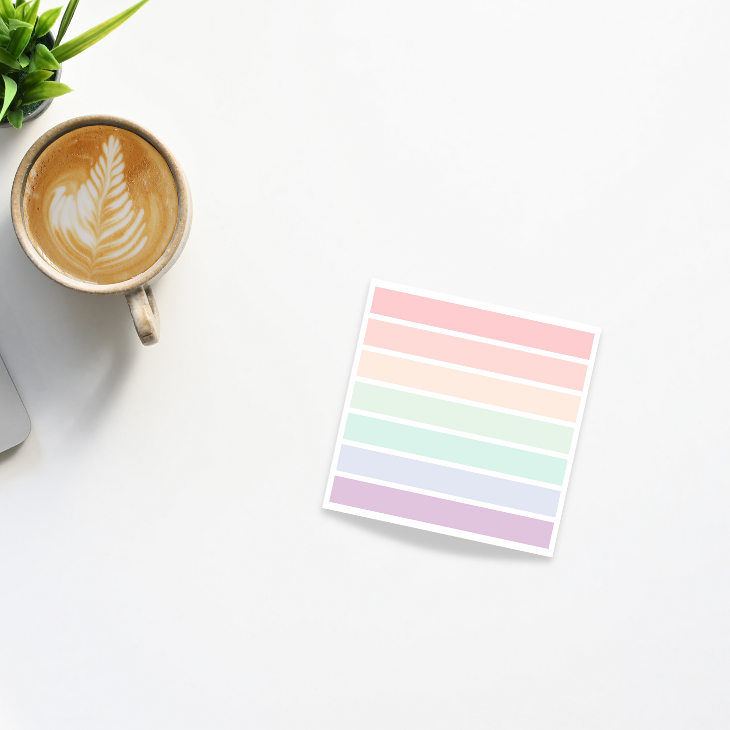 Rainbow Stripe Sticky Notes