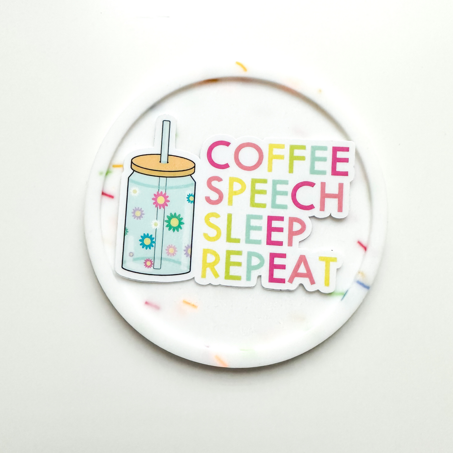 Coffee Speech Sleep Sticker