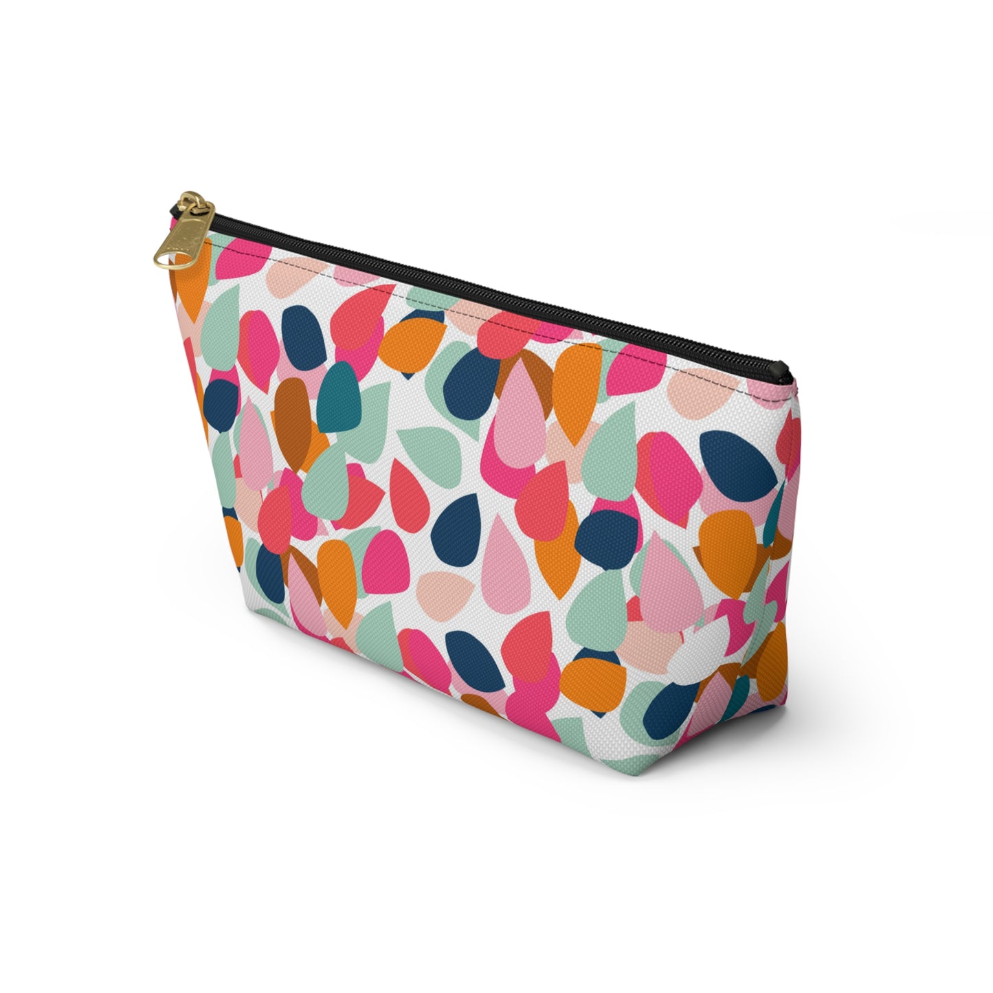 Abstract Pencil Pouch w T-bottom