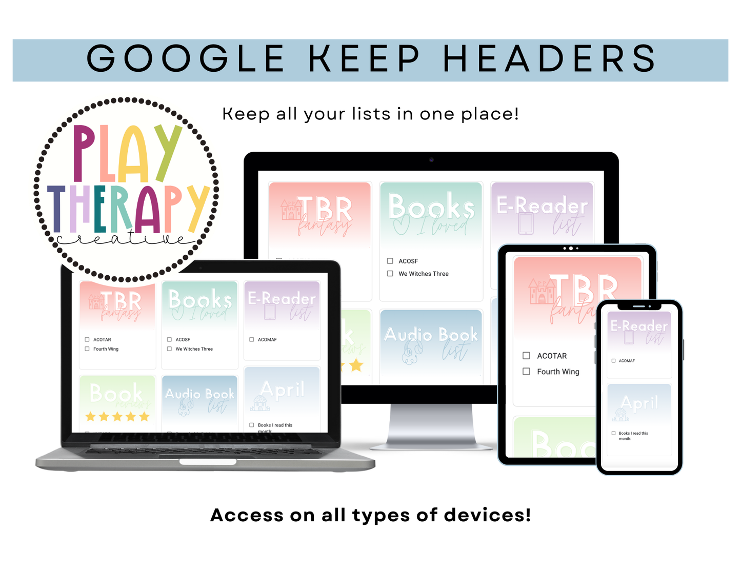 650+ Google Keep Headers for Readers | Ombre Google Keep Colors