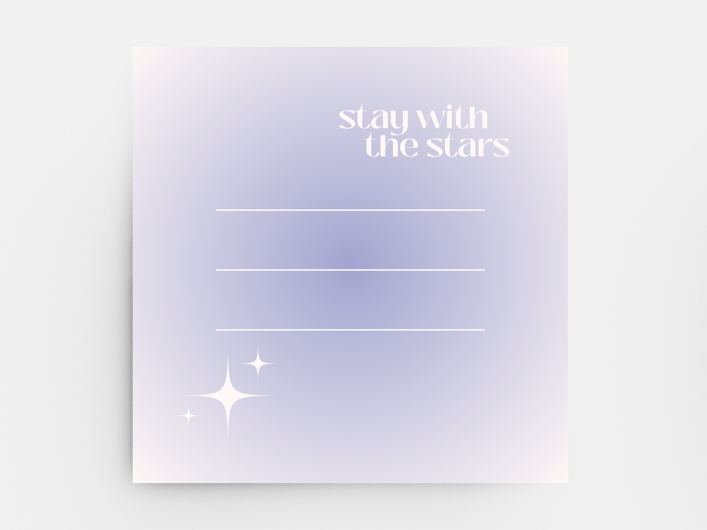 Stay With the Stars Sticky Notes