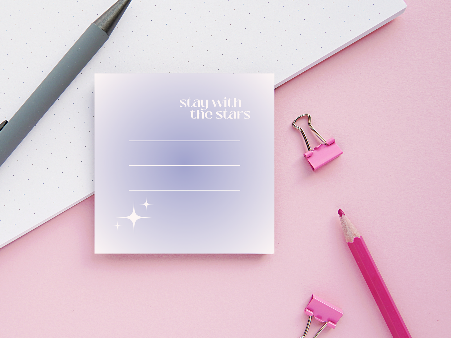 Stay With the Stars Sticky Notes