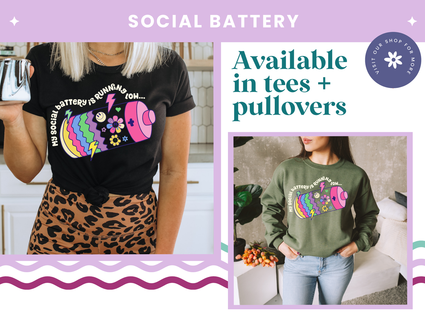 Social Battery Tee