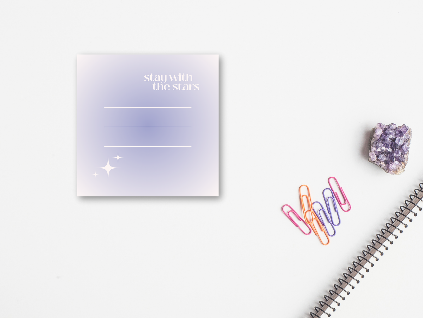Stay With the Stars Sticky Notes