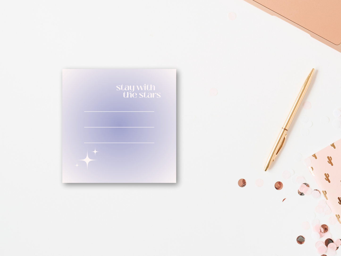 Stay With the Stars Sticky Notes