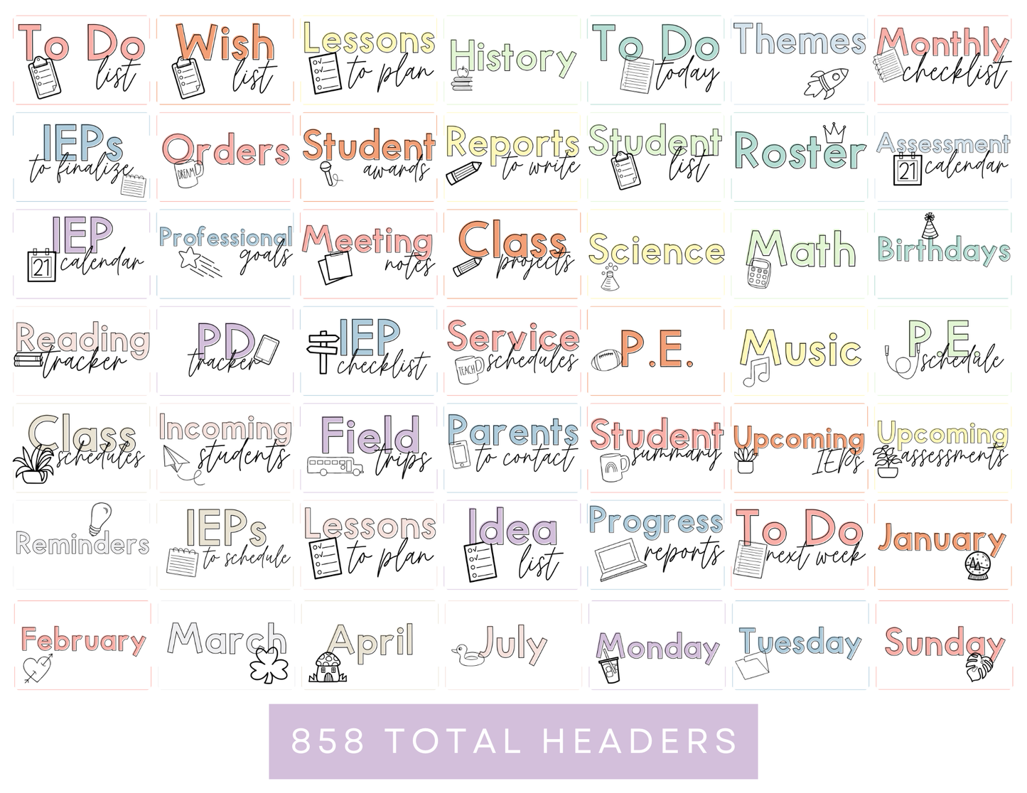 850+ Google Keep Headers for Teachers | Google Keep Colors