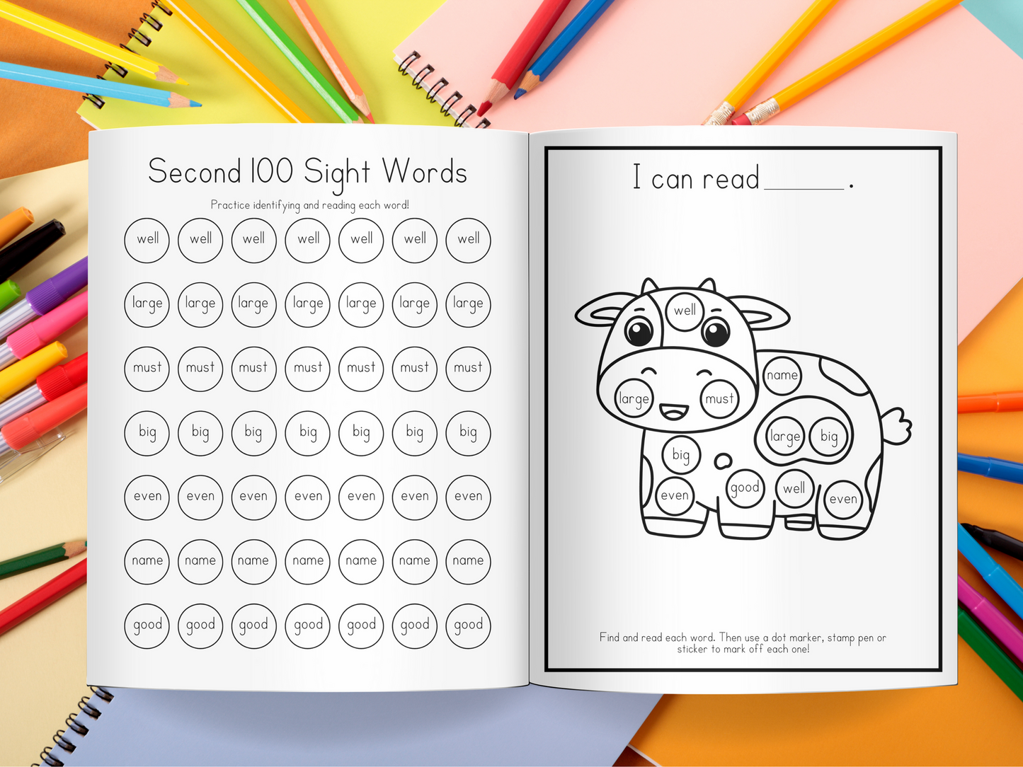 Big Book of Dot Marker Fun: Second 100 Sight Words