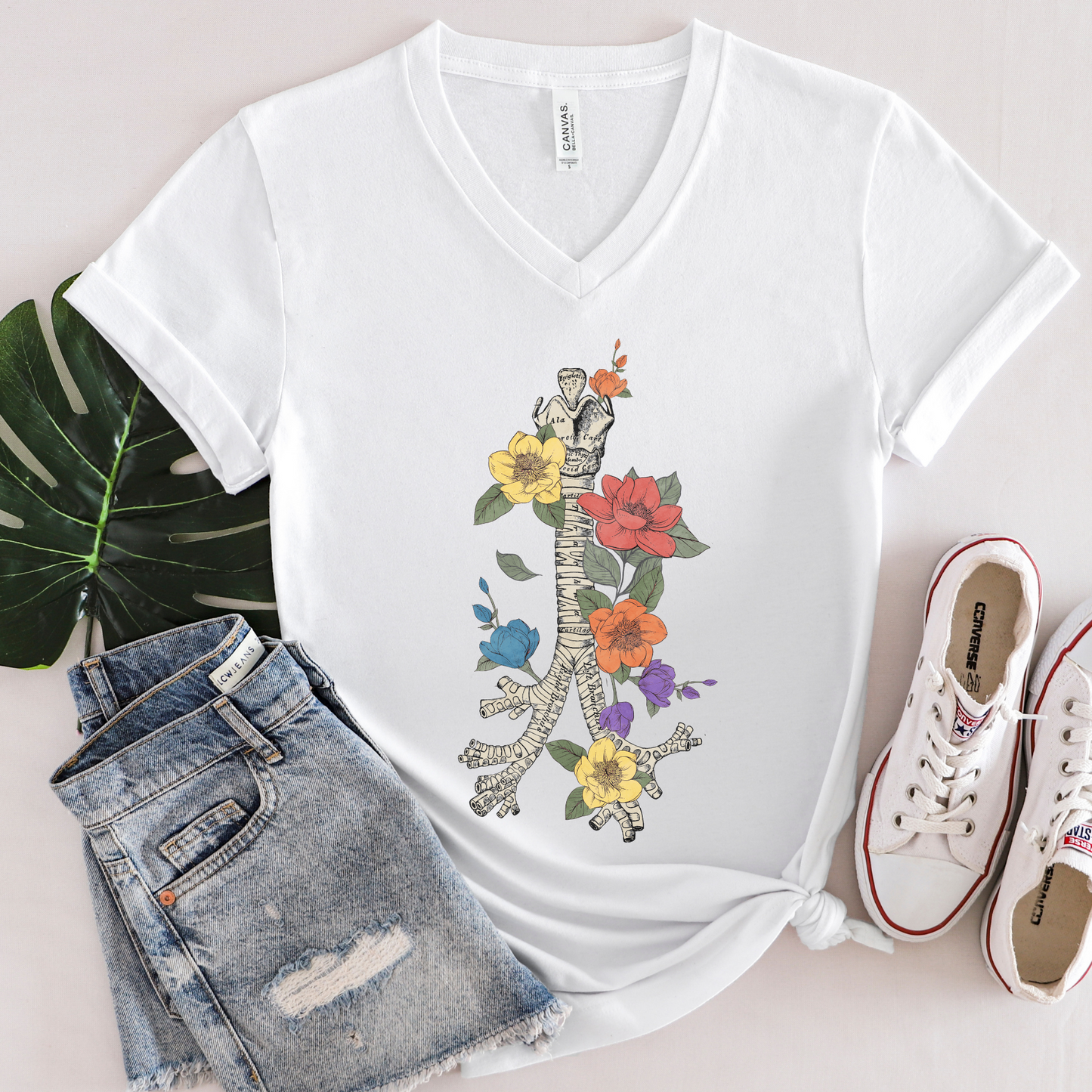 Floral Bronchial Tee