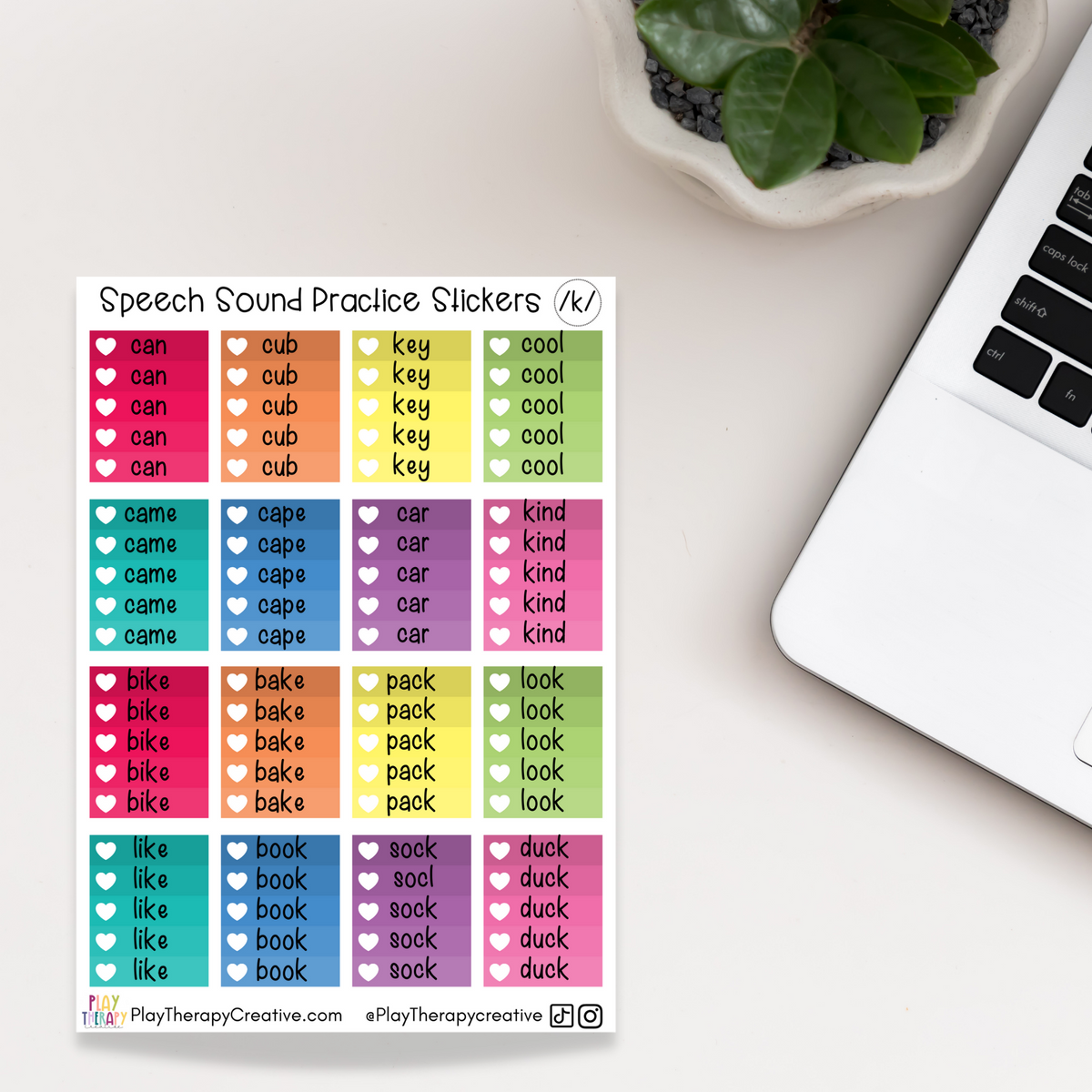 Definiton Sound Sticker Speech Sound Practice Stickers – Play Therapy Creative