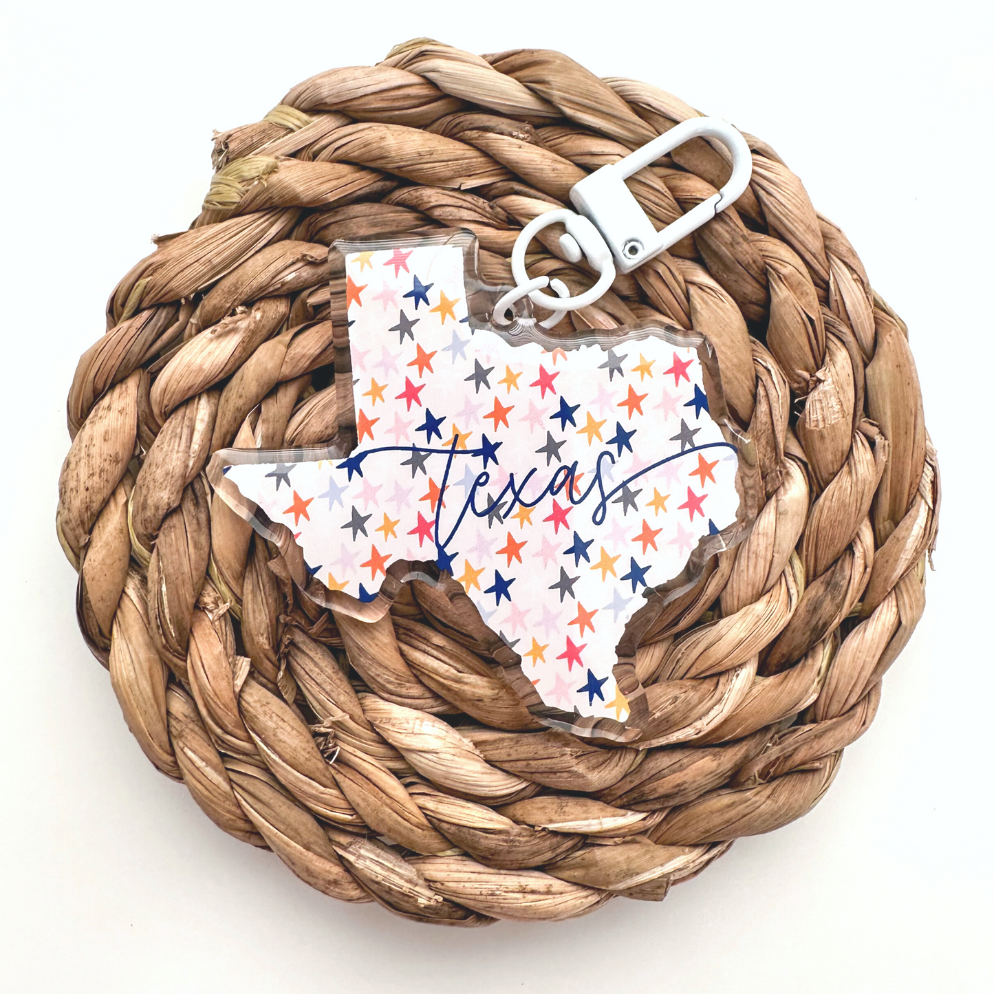 Oh My Stars Texas Keychain