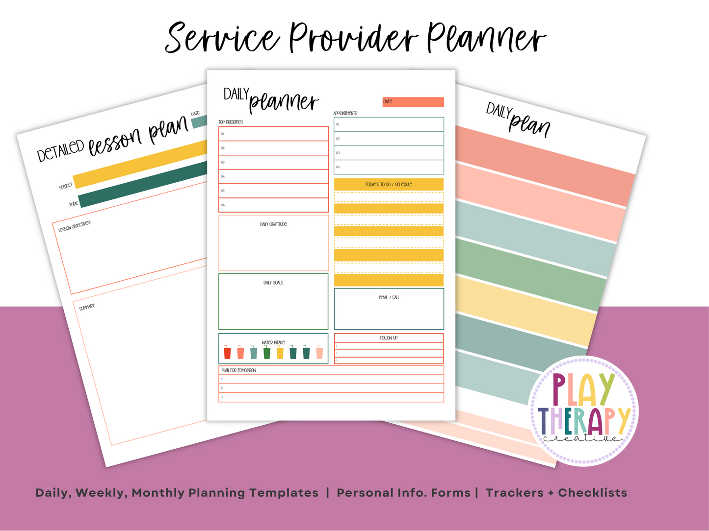 SLP/ Service Provider Printable Planner - Jungle Floral Theme