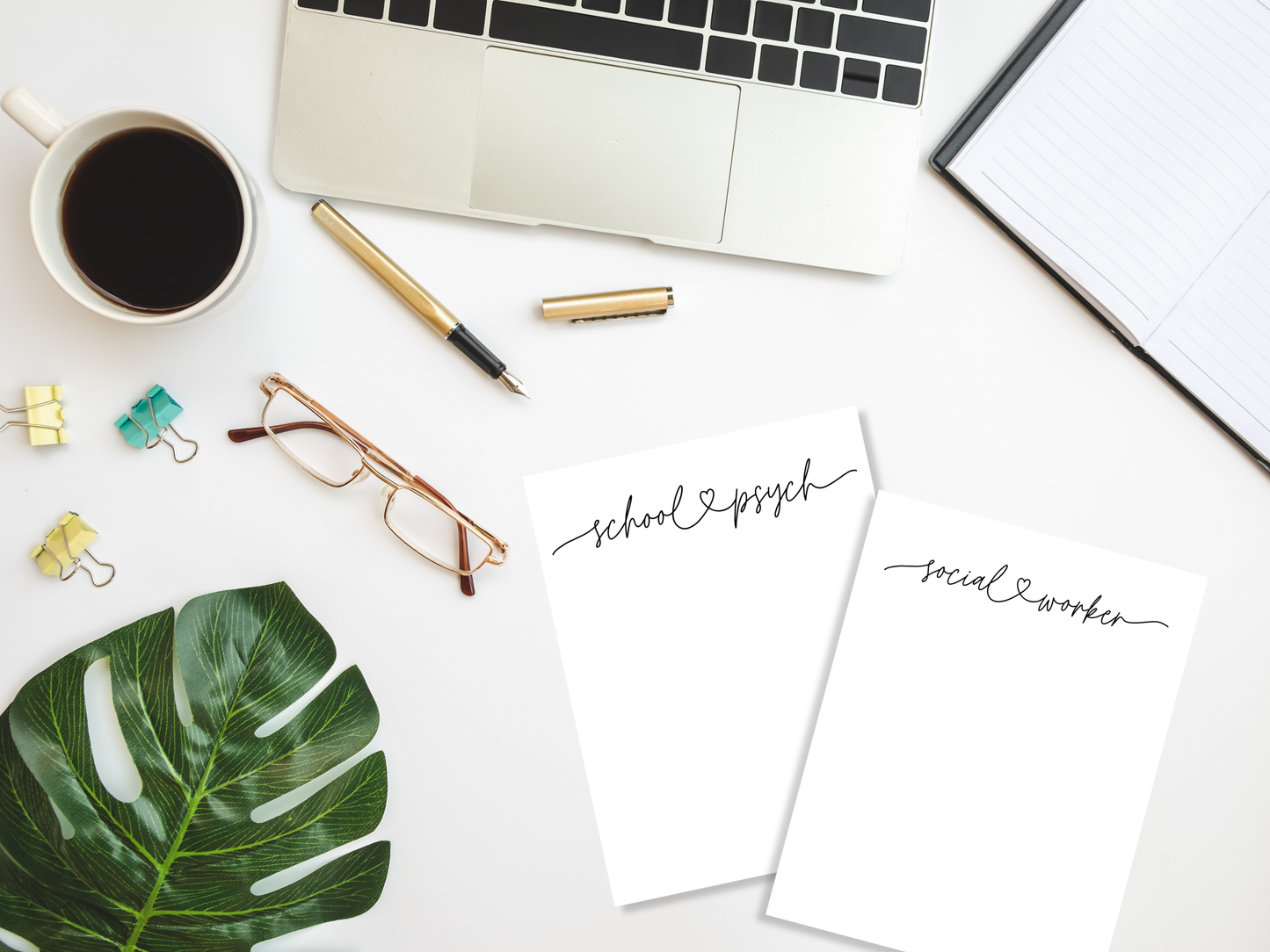Love Script Professional Title Notepads