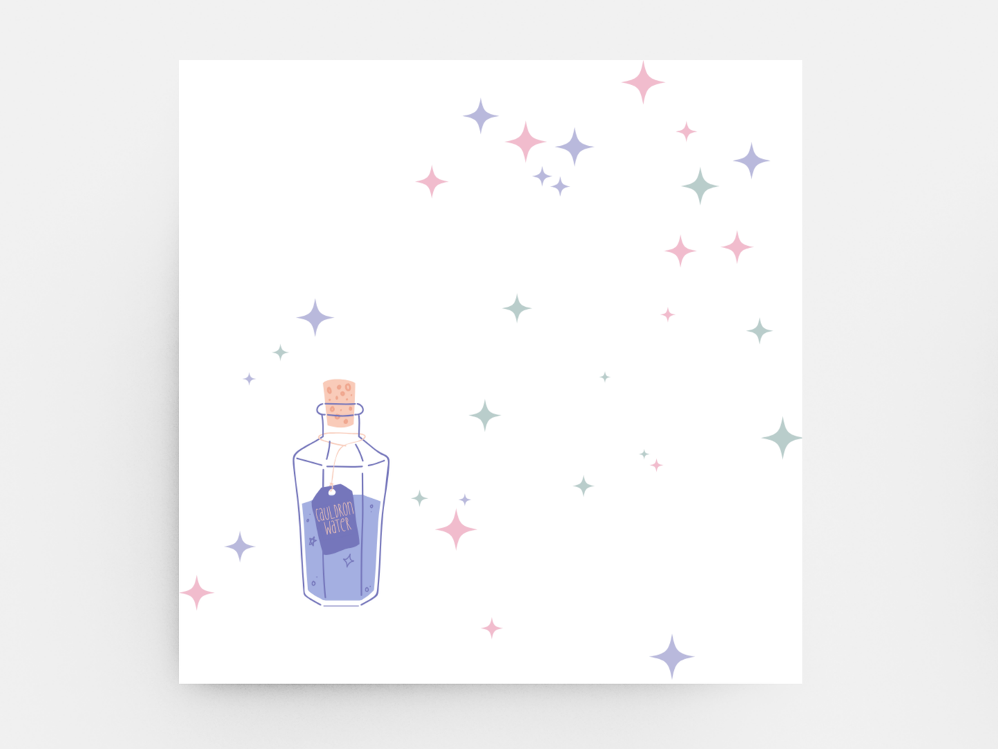 Book Themed Potion Sticky Notes