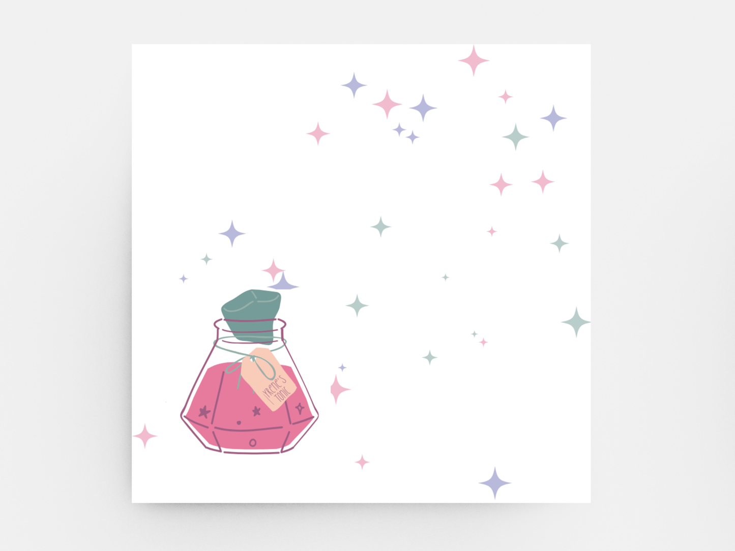 Book Themed Potion Sticky Notes