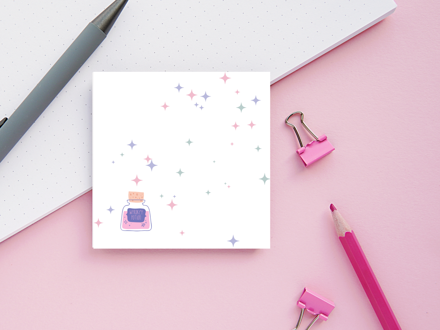 Book Themed Potion Sticky Notes