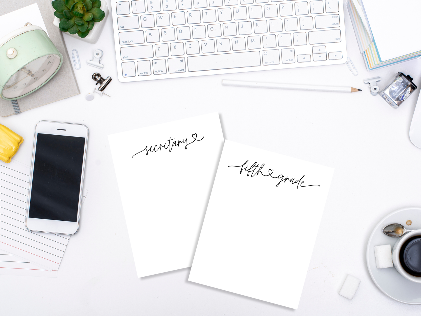Love Script Professional Title Notepads