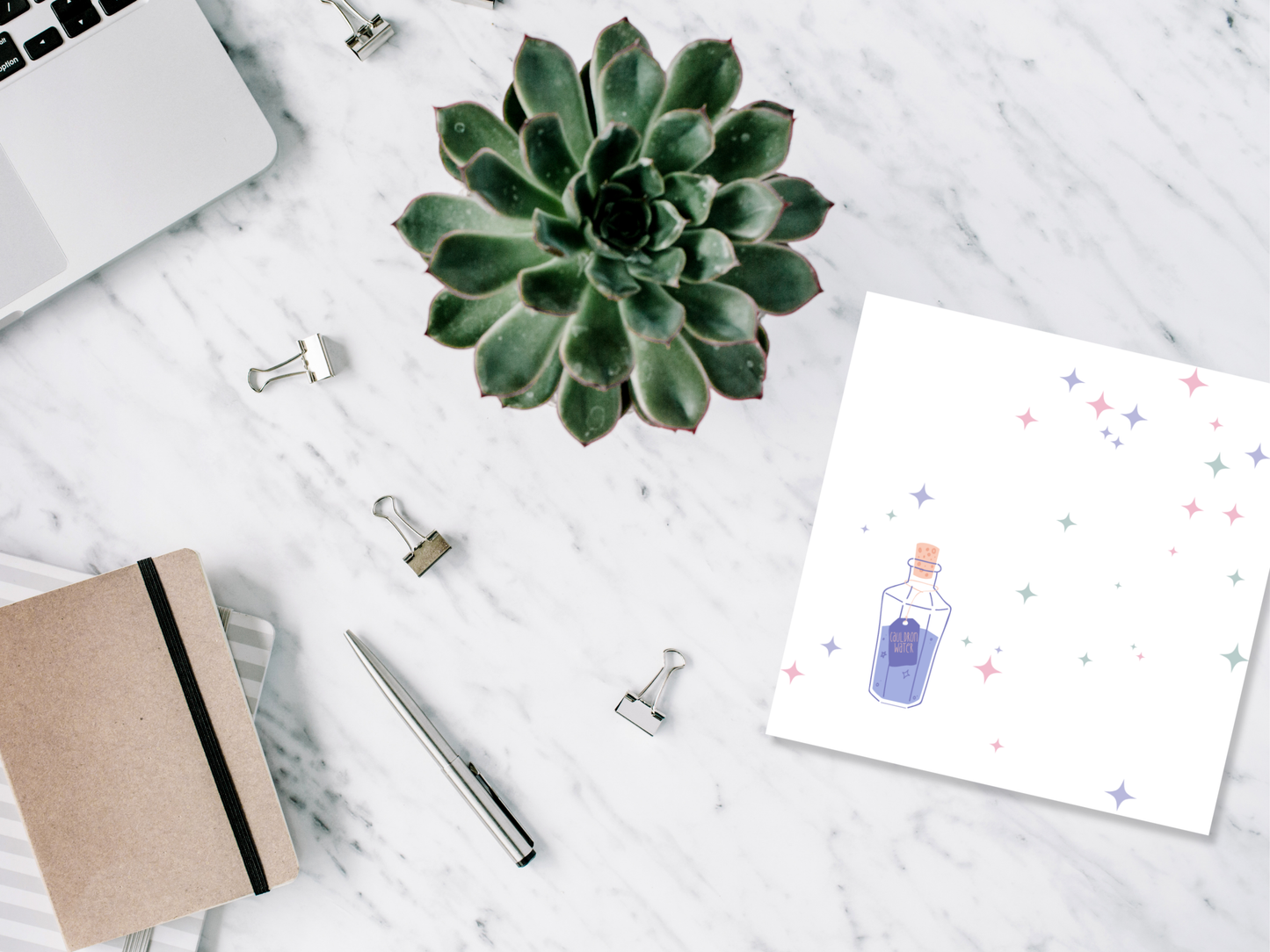Book Themed Potion Sticky Notes