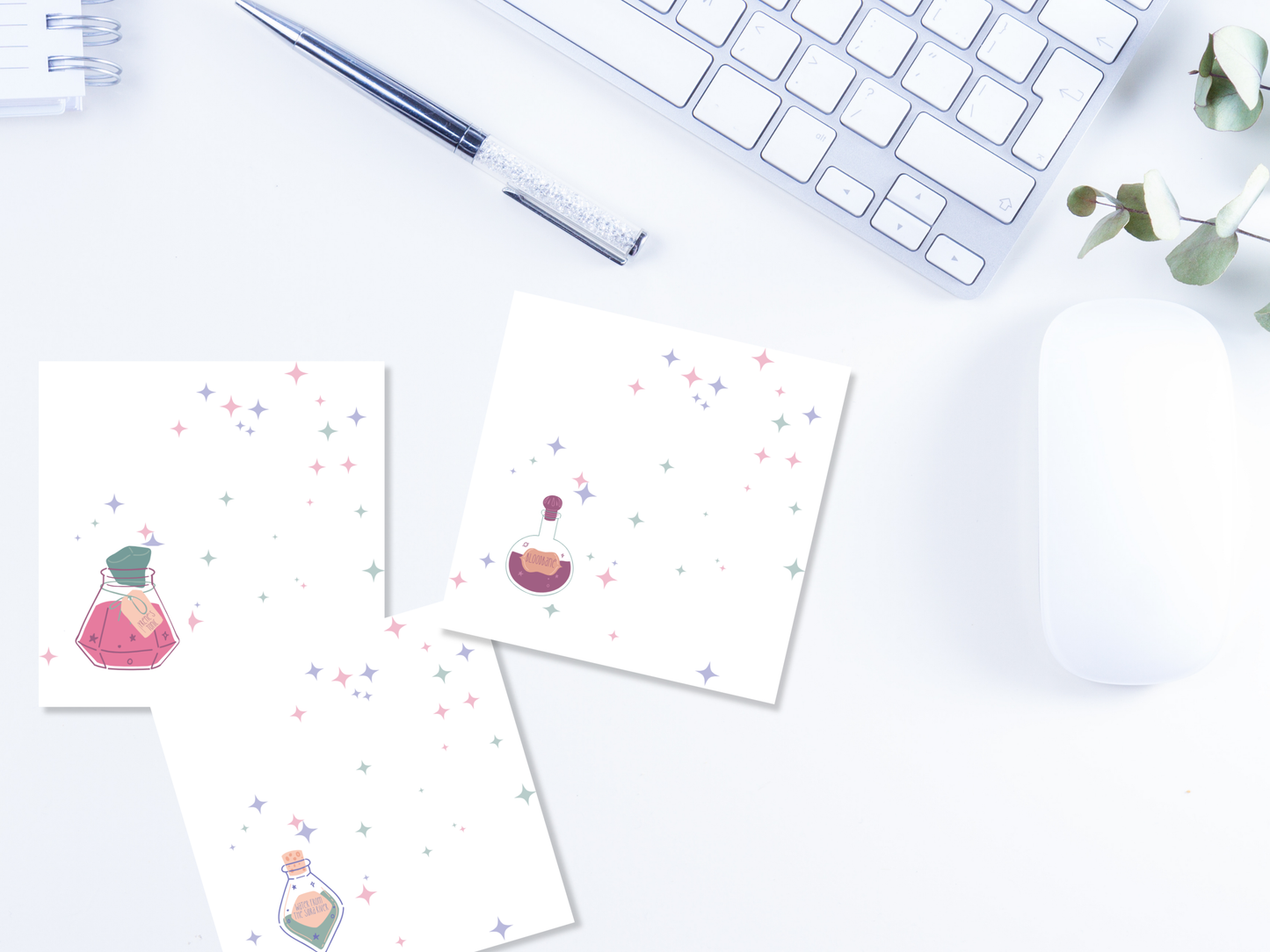 Book Themed Potion Sticky Notes