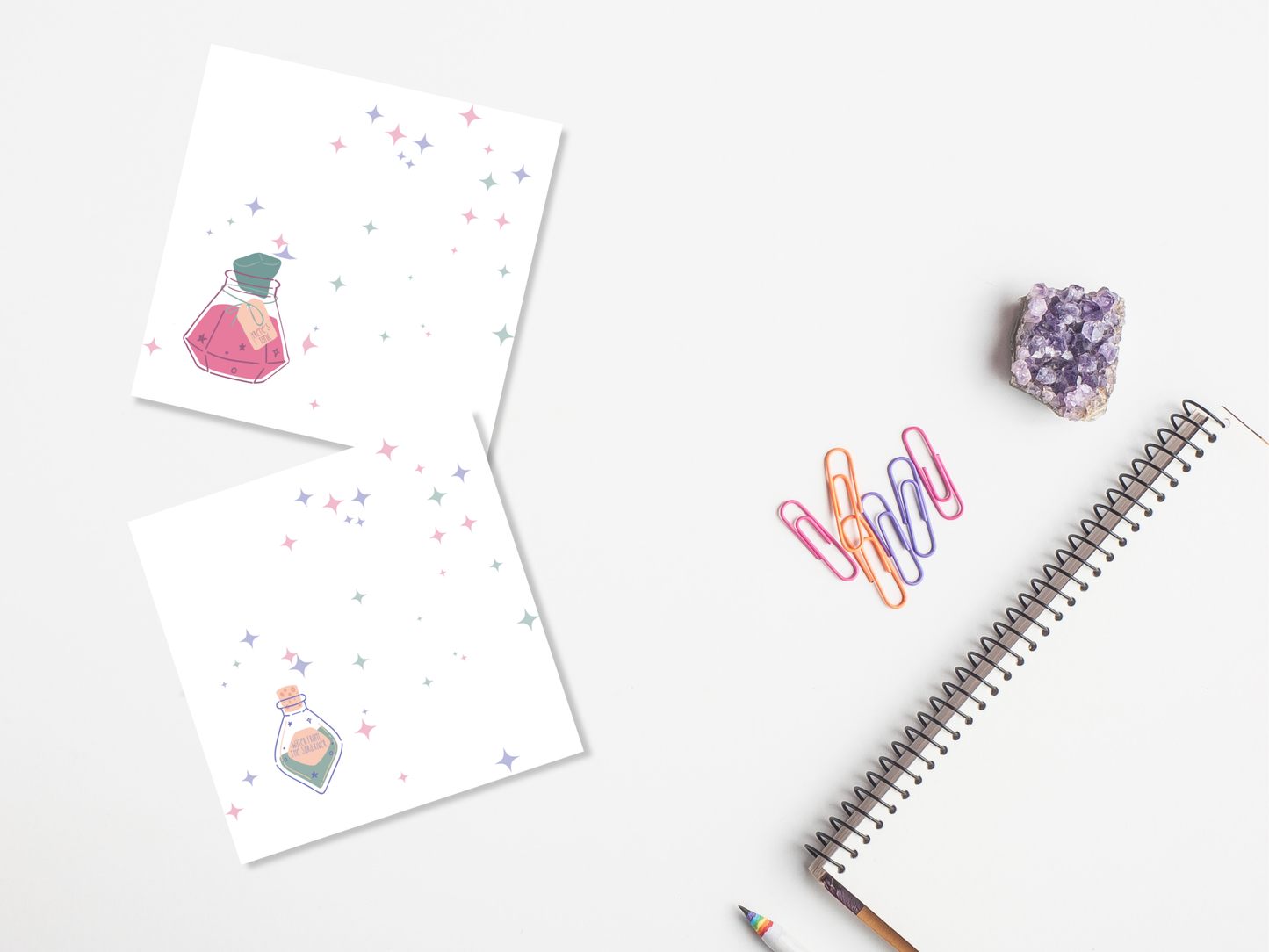 Book Themed Potion Sticky Notes
