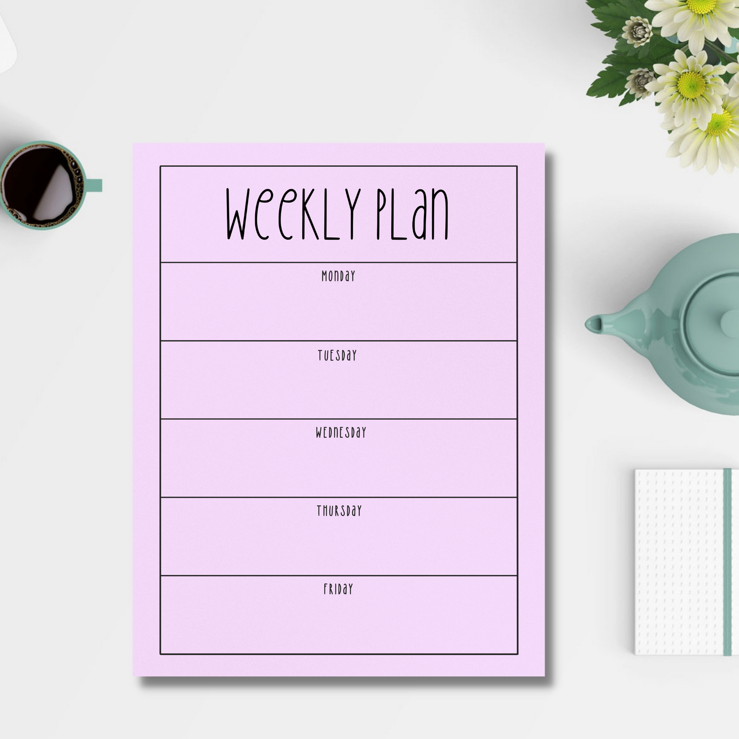 Weekly Plan Notepads (8.5 x 11)